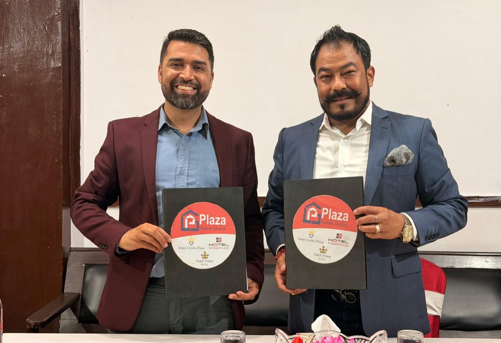 मञ्च र प्लाजा होटल्स ग्रुपबीच एनएसजेएफ पल्सर स्पोर्ट्स अवार्ड–२०८२ को सहप्रायोजन सम्झौता